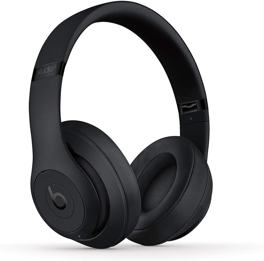 Beats Studio3 Wireless headphones in black.