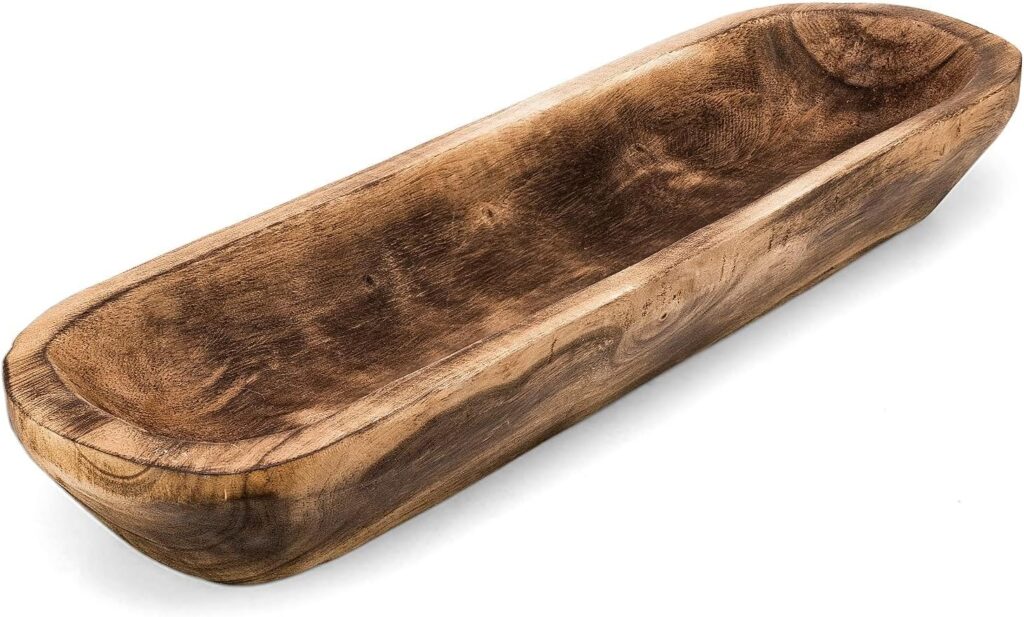 Wooden Dough Bowl.