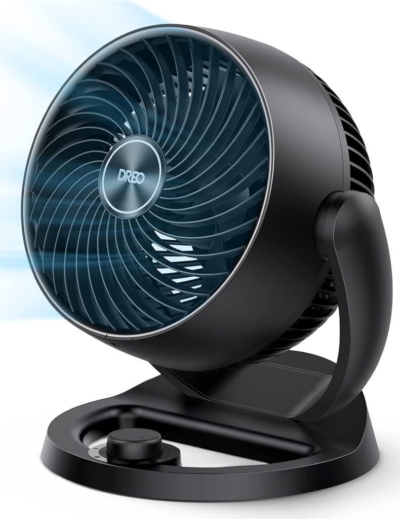 Dreo Bedroom Circulator Fan with adjustable airflow