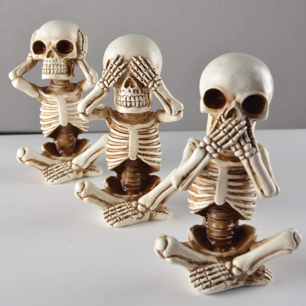 Halloween Skeleton Figurines