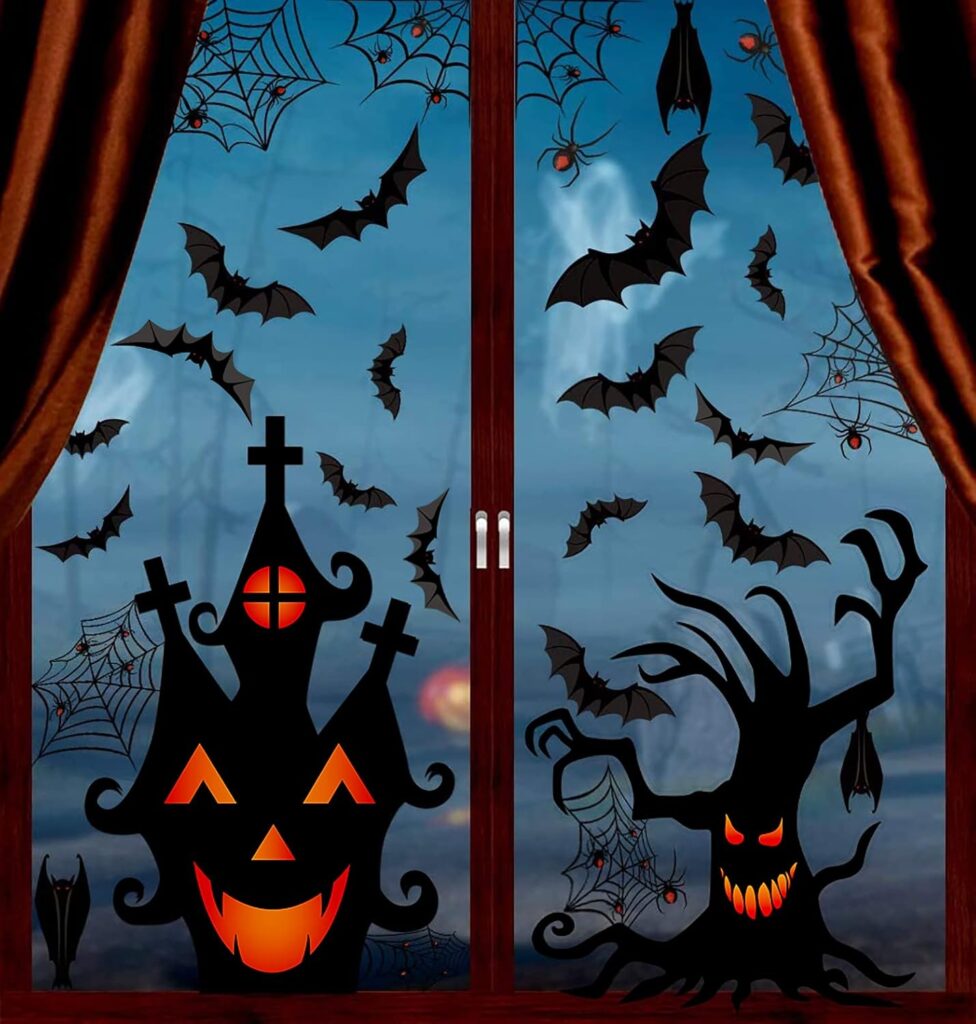 Halloween Themed Removable Window Stickers